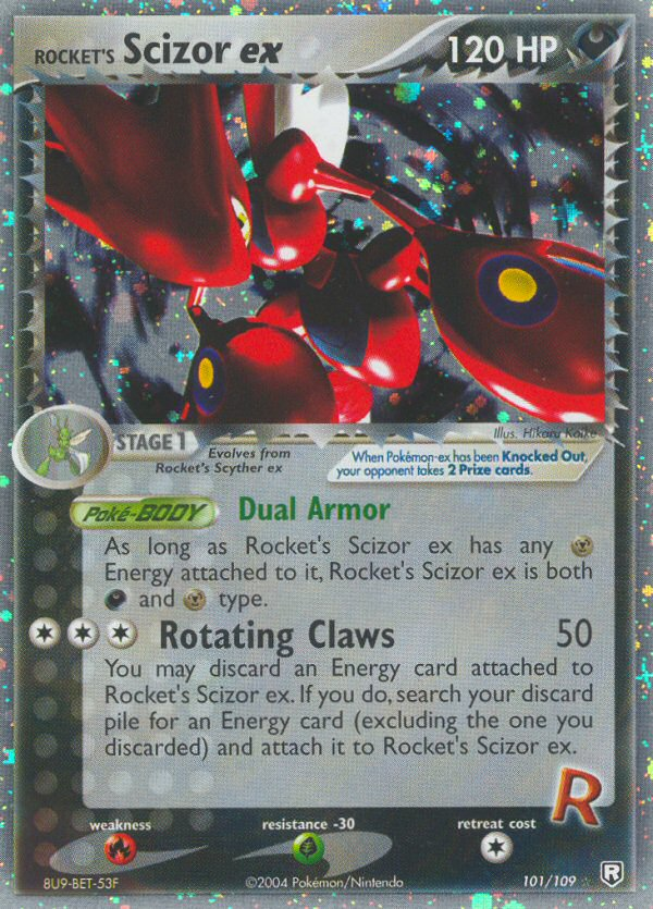 Rocket's Scizor ex 101/109 Rare Holo EX | Team Rocket Returns | Pokemon Card