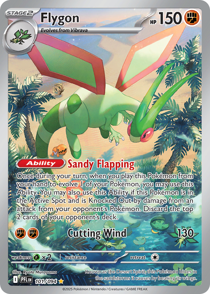 Flygon 101/94 Illustration Rare | Phantasmal Flames | Pokemon Card