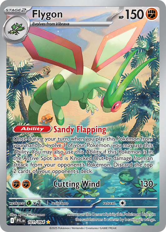 Flygon 101/94 Illustration Rare | Phantasmal Flames | Pokemon Card