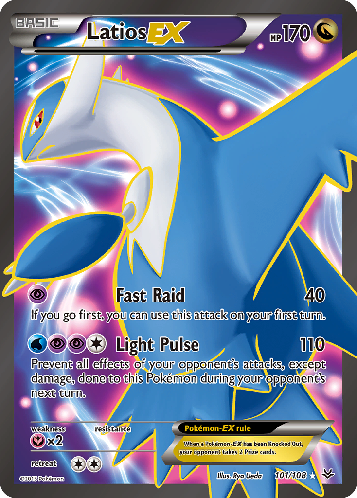 Latios-EX 101/108 Rare Ultra | Roaring Skies | Pokemon Card