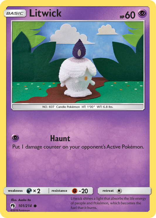 Litwick 101/214 Common | Lost Thunder | Pokemon Card