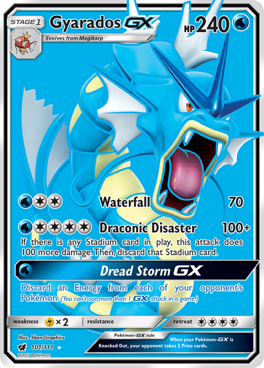 Gyarados-GX 101/111 Rare Ultra | Crimson Invasion | Pokemon Card