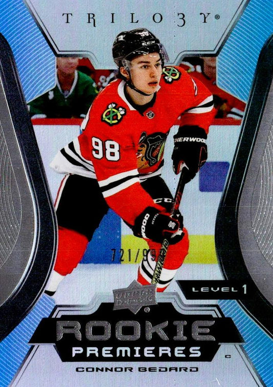 Connor Bedard #102 Chicago Blackhawks | 2023-24 Upper Deck Trilogy | NHL Trading Card