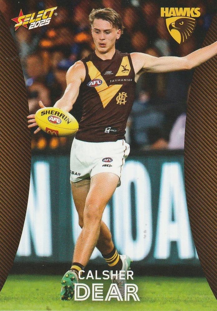 Calsher Dear #102 Hawthorn Hawks | 2025 Select AFL Footy Stars | Trading Card
