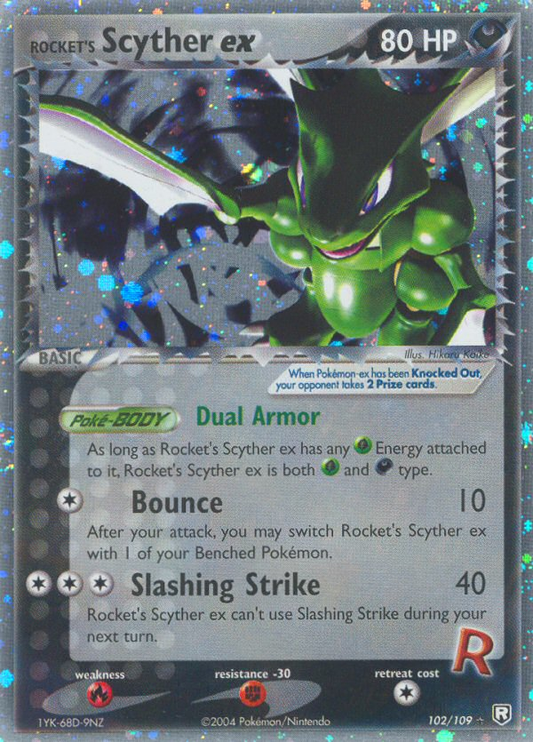 Rocket's Scyther ex 102/109 Rare Holo EX | Team Rocket Returns | Pokemon Card