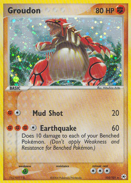 Groudon 102/101 Rare Secret | Hidden Legends | Pokemon Card