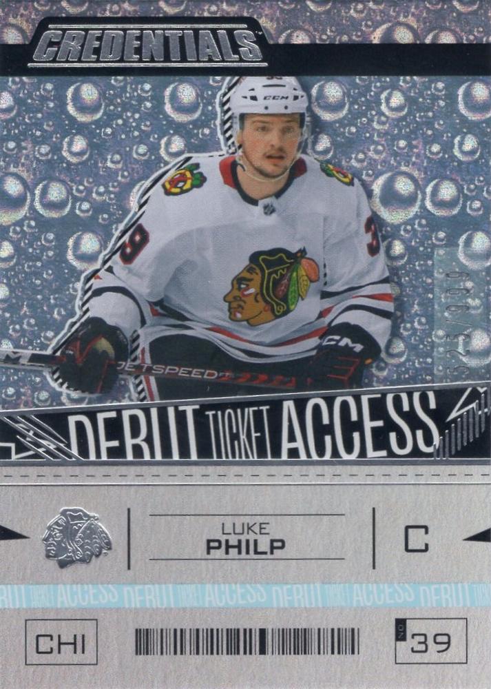 Luke Philp #103 Chicago Blackhawks | 2023-24 Upper Deck Credentials | NHL Trading Card