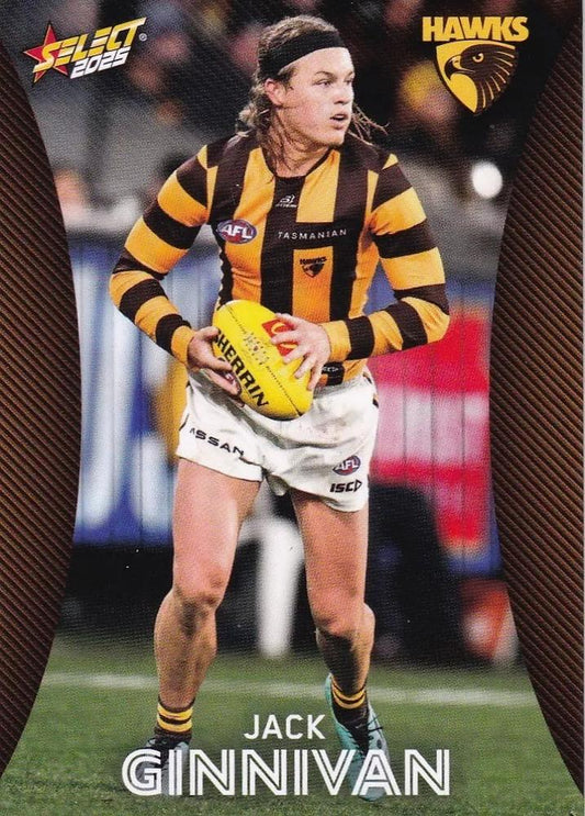 Jack Ginnivan #103 Hawthorn Hawks | 2025 Select AFL Footy Stars | Trading Card