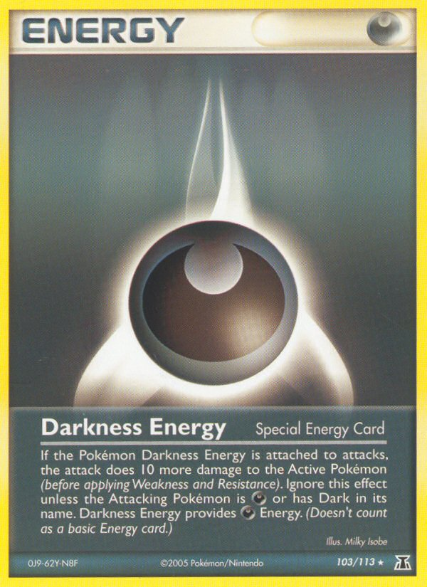 Darkness Energy 103/113 Rare | Delta Species | Pokemon Card