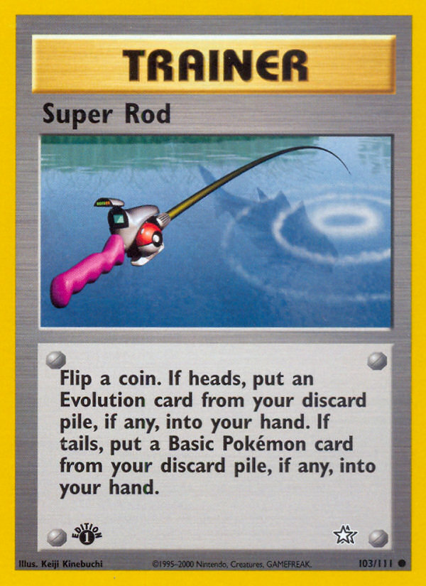 Super Rod 103/111 Common | Neo Genesis | Pokemon Card