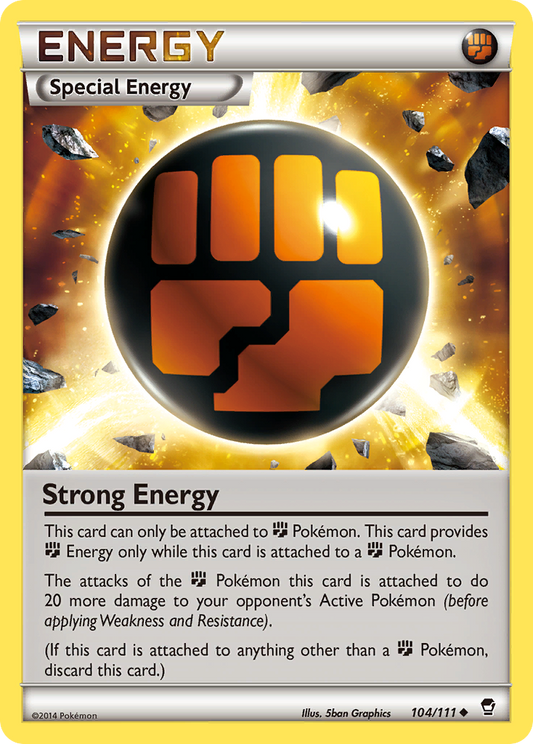 Strong Energy 104/111 Uncommon | Furious Fists | Pokemon Card