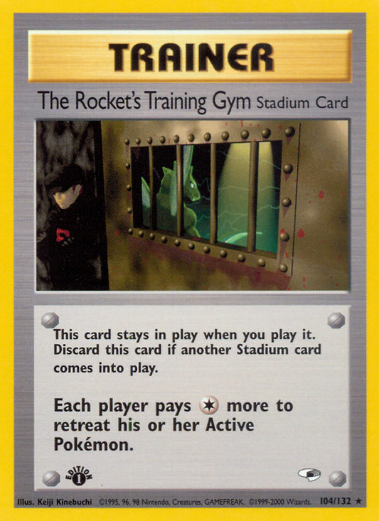 The Rocket's Training Gym 104/132 Rare | Gym Heroes | Pokemon Card