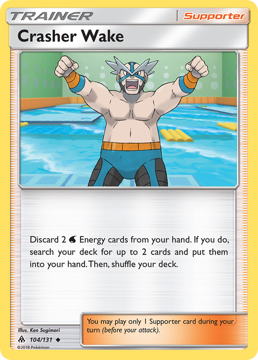 Crasher Wake 104/131 Uncommon | Forbidden Light | Pokemon Card