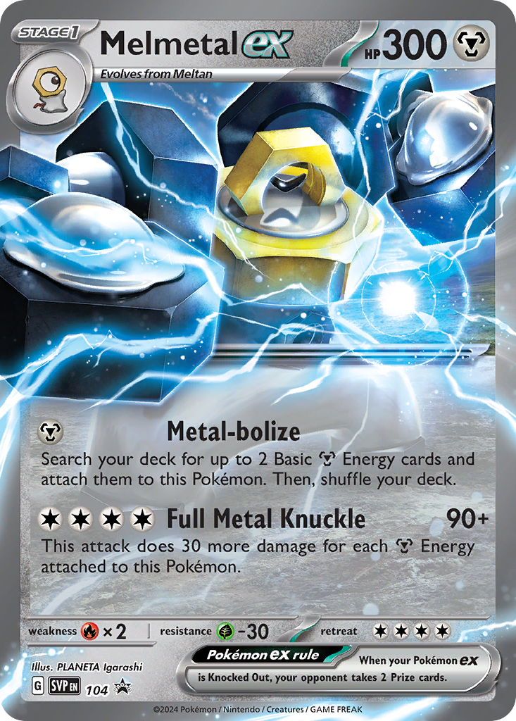 Melmetal ex #104 Promo | Scarlet & Violet Black Star Promos | Pokemon Card