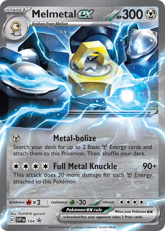 Melmetal ex #104 Promo | Scarlet & Violet Black Star Promos | Pokemon Card