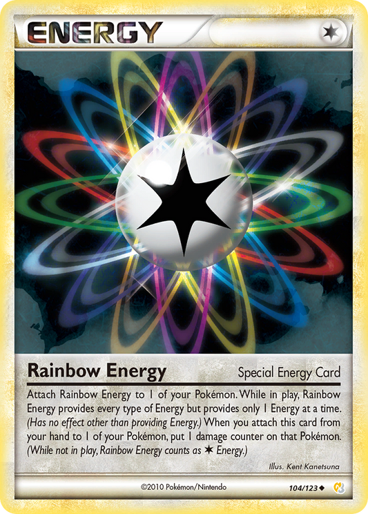 Rainbow Energy 104/123 Uncommon | HeartGold & SoulSilver | Pokemon Card