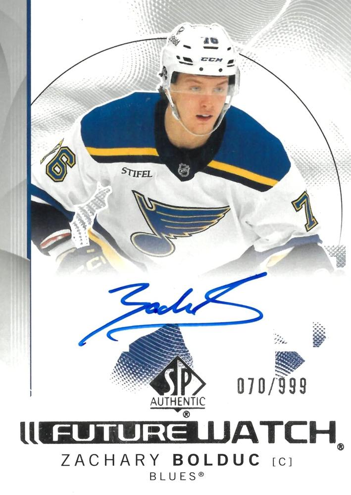 Zachary Bolduc #105 St. Louis Blues | 2024-25 SP Authentic | NHL Trading Card