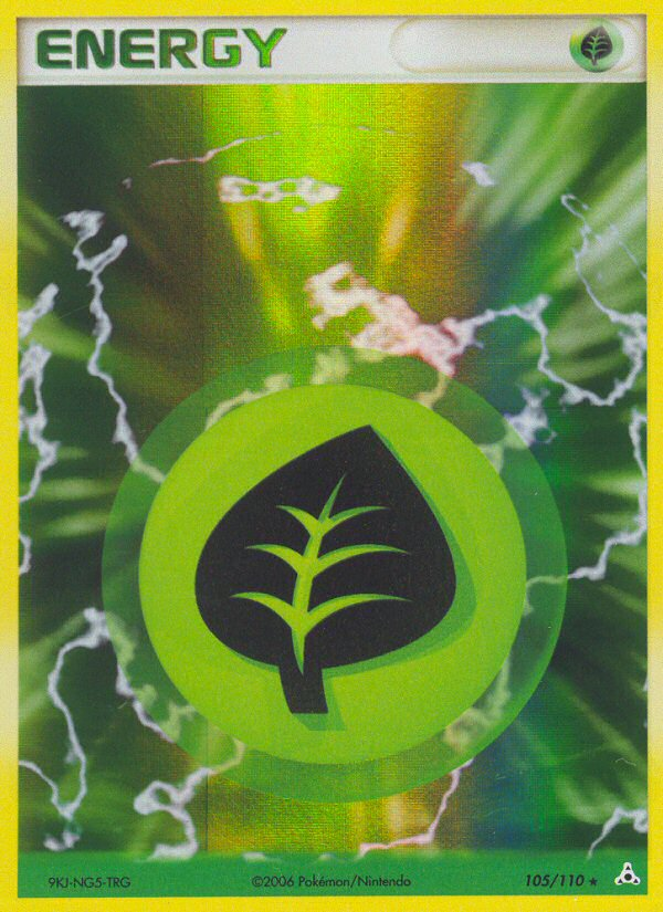 Grass Energy 105/110 Rare Holo | Holon Phantoms | Pokemon Card