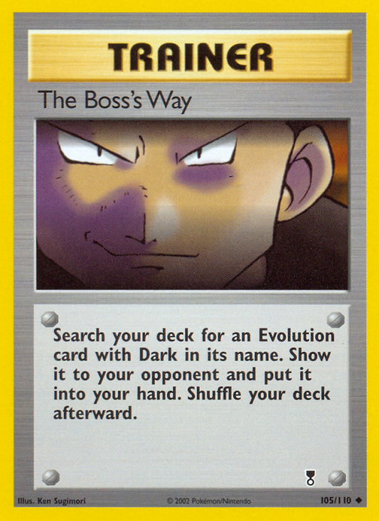 The Boss's Way 105/110 Uncommon | Legendary Collection | Pokemon Card