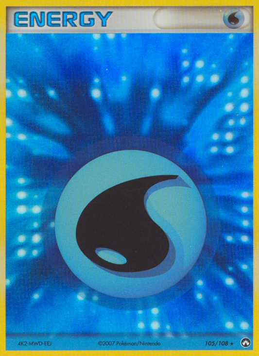 Water Energy 105/108 Rare Holo | Power Keepers | Pokemon Card