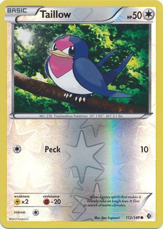Taillow 112/149 Reverse Holo | Boundaries Crossed | Pokémon Card