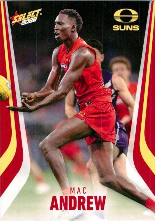 Mac Andrew #106 Gold Coast Suns | 2026 Select AFL Footy Stars | Trading Card