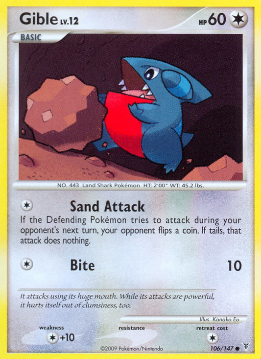 Gible 106/147 Common | Supreme Victors | Pokemon Card