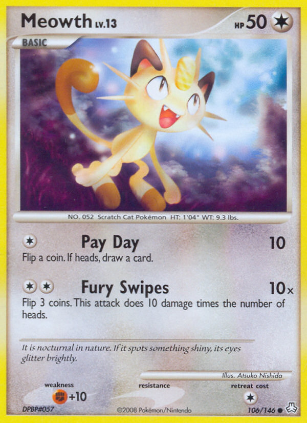 Meowth 106/146 Common | Legends Awakened | Pokemon Card