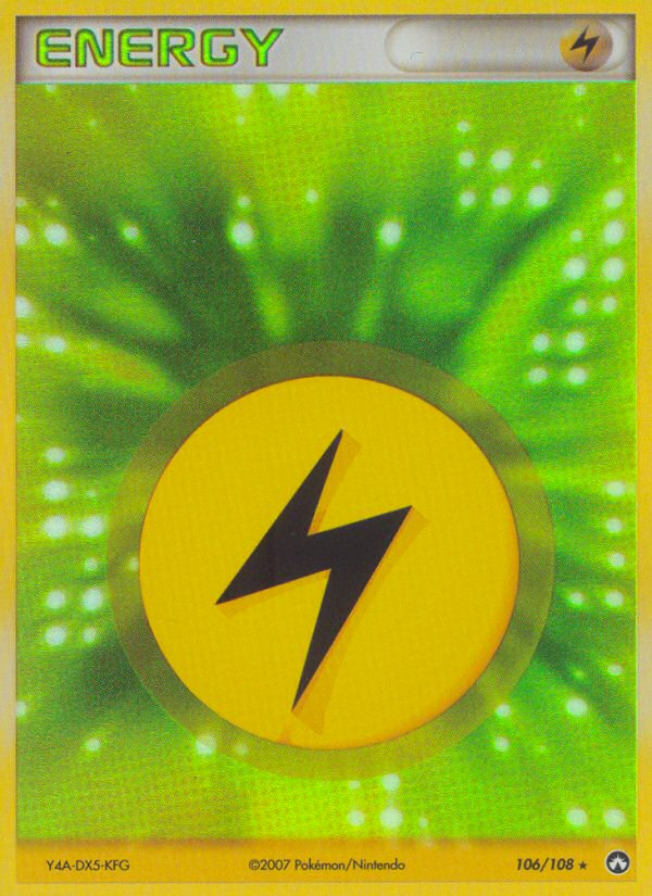 Lightning Energy 106/108 Rare Holo | Power Keepers | Pokemon Card