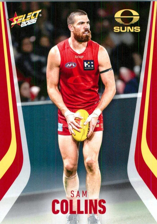 Sam Collins #107 Gold Coast Suns | 2026 Select AFL Footy Stars | Trading Card