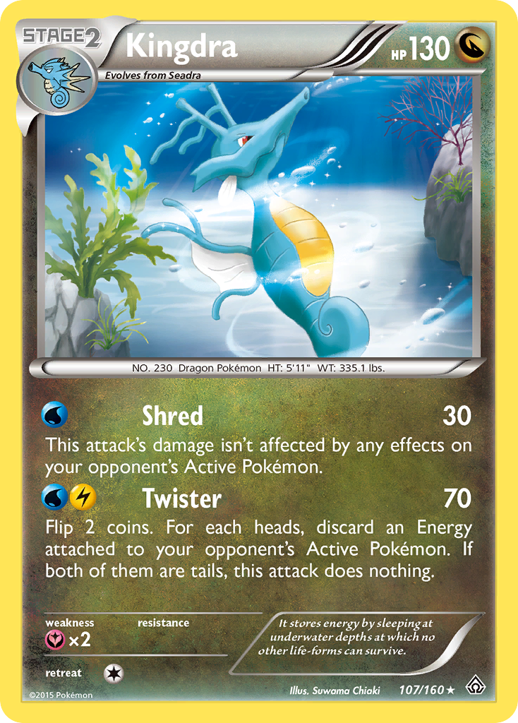 Kingdra 107/160 Rare | Primal Clash | Pokemon Card