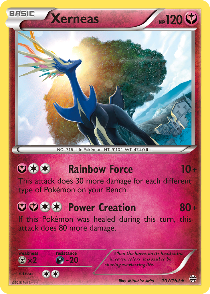 Xerneas 107/162 Rare Holo | BREAKthrough | Pokemon Card