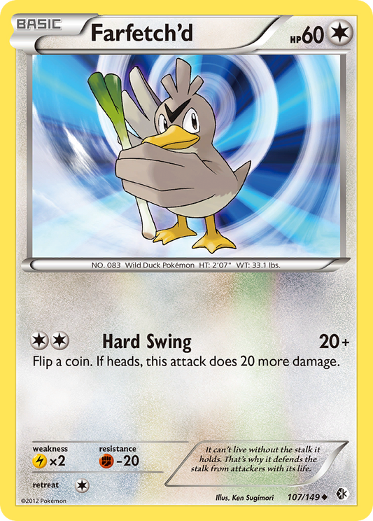 Farfetch'd 107/149 Uncommon | Boundaries Crossed | Pokemon Card
