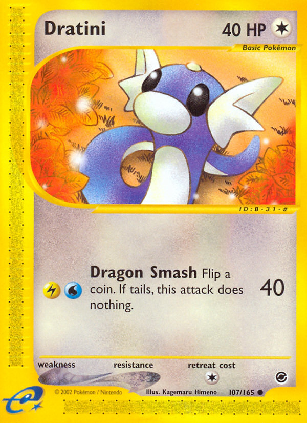 Dratini 107/165 Common | Expedition Base Set | Pokemon Card