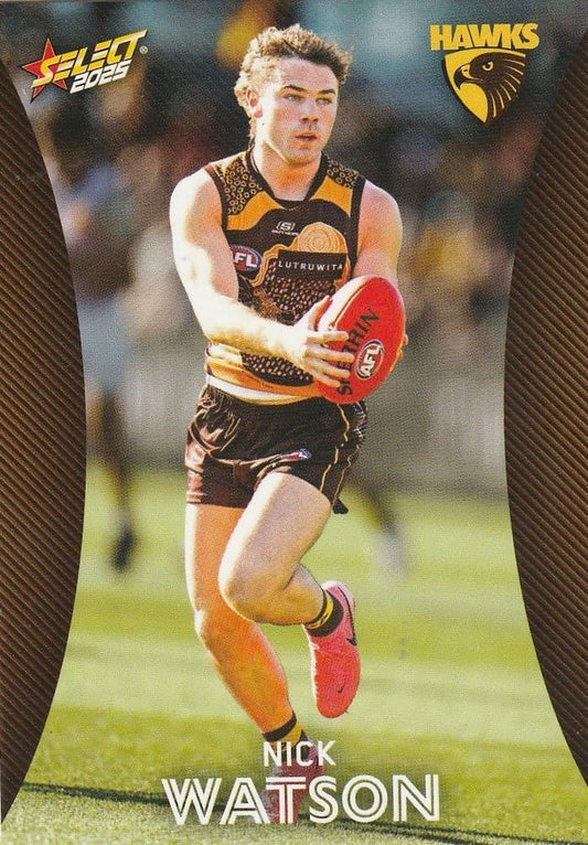 Nick Watson #108 Hawthorn Hawks | 2025 Select AFL Footy Stars | Trading Card