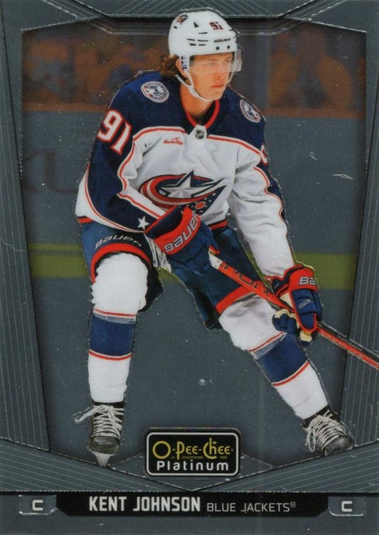 Kent Johnson #108 Columbus Blue Jackets | 2024-25 O-Pee-Chee Platinum | NHL Trading Card