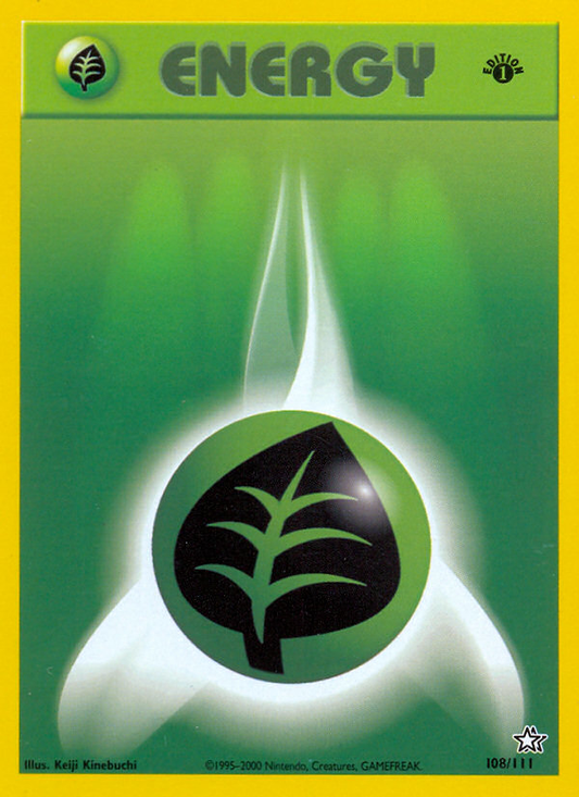 Grass Energy 108/111  | Neo Genesis | Pokemon Card