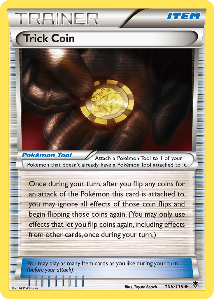 Trick Coin 108/119 Uncommon | Phantom Forces | Pokemon Card