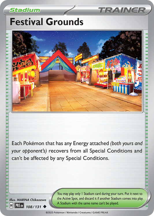 Festival Grounds 108/131 Uncommon | Prismatic Evolutions | Pokemon Card