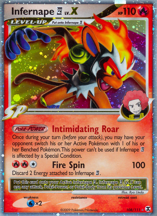 Infernape E4 LV.X 108/111 Rare Holo LV.X | Rising Rivals | Pokemon Card