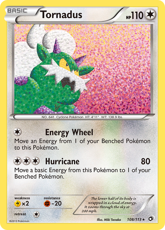 Tornadus 108/113 Rare Holo | Legendary Treasures | Pokemon Card