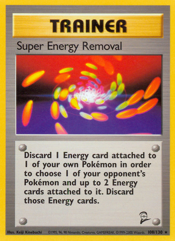 Super Energy Removal 108/130 Rare | Base Set 2 | Pokemon Card