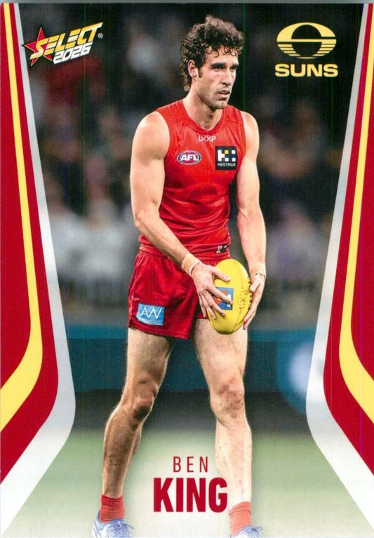 Ben King #109 Gold Coast Suns | 2026 Select AFL Footy Stars | Trading Card