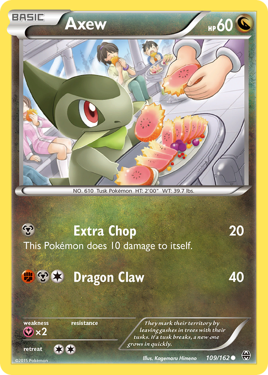 Axew 109/162 Common | BREAKthrough | Pokemon Card