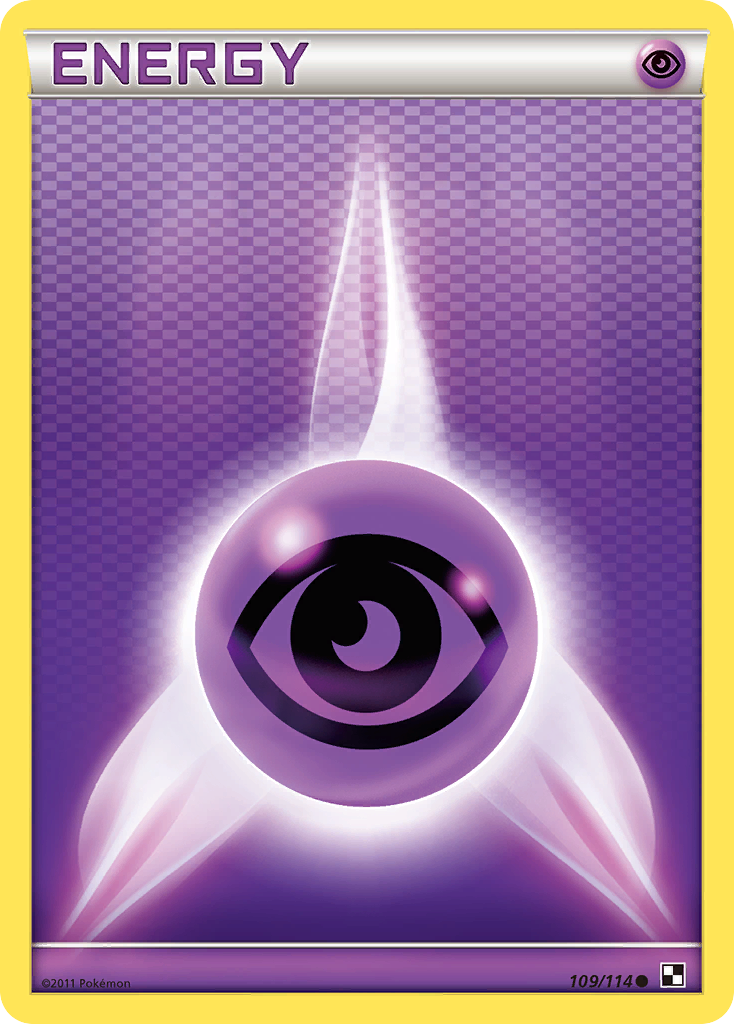 Psychic Energy 109/114 Common | Black & White | Pokemon Card