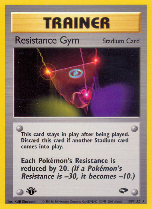 Resistance Gym 109/132 Rare | Gym Challenge | Pokemon Card