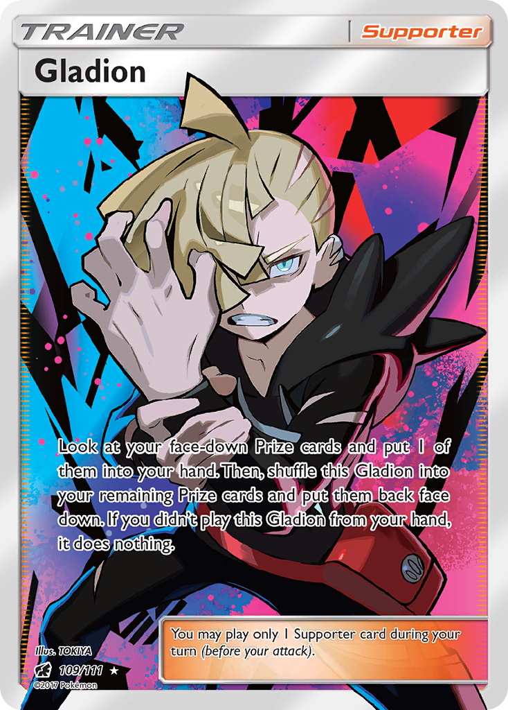 Gladion 109/111 Rare Ultra | Crimson Invasion | Pokemon Card
