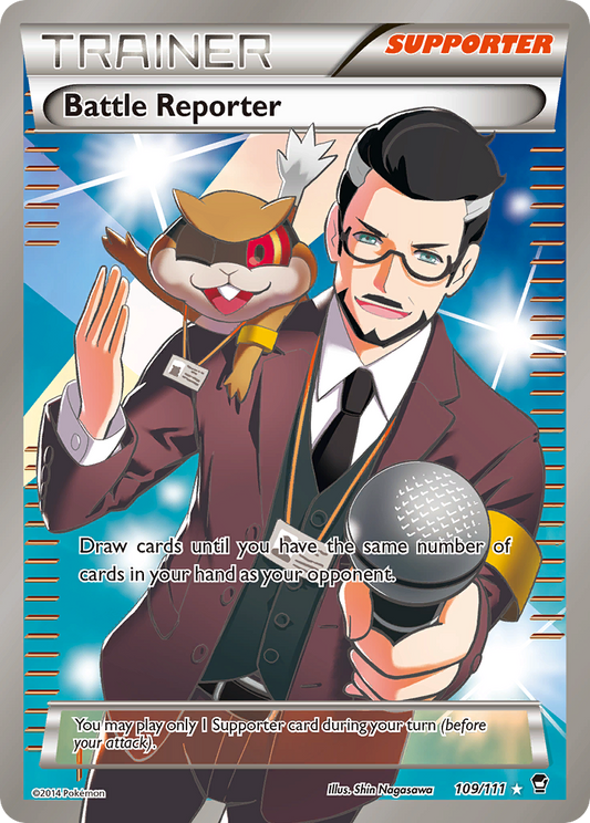 Battle Reporter 109/111 Rare Ultra | Furious Fists | Pokemon Card