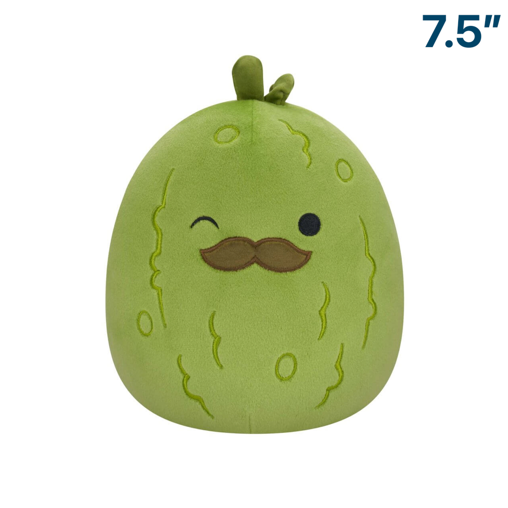 Pickle with Moustache ~ 7.5" Squishmallow Plush ~ PRE-ORDER ~ LIMIT 1 PER CUSTOMER