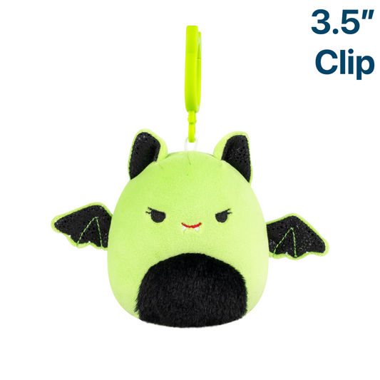 Leap the Lime Green Bat ~ 3.5" Clip On Squishmallow Plush